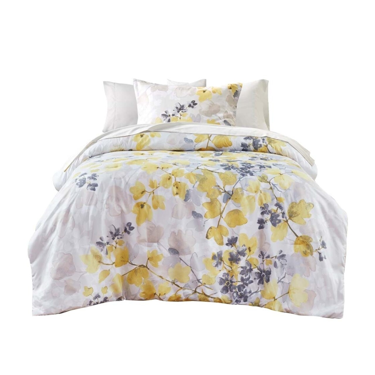 Gracie Mills Houston Modern Floral Comforter Set With Bed Sheets - Grace-14304